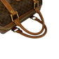 CELINE Boston Duffel bag Leather, PVC Brown Macadam Blason Triomphe Pattern Women Used Authentic