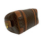 CELINE Boston Duffel bag Leather, PVC Brown Macadam Blason Triomphe Pattern Women Used Authentic
