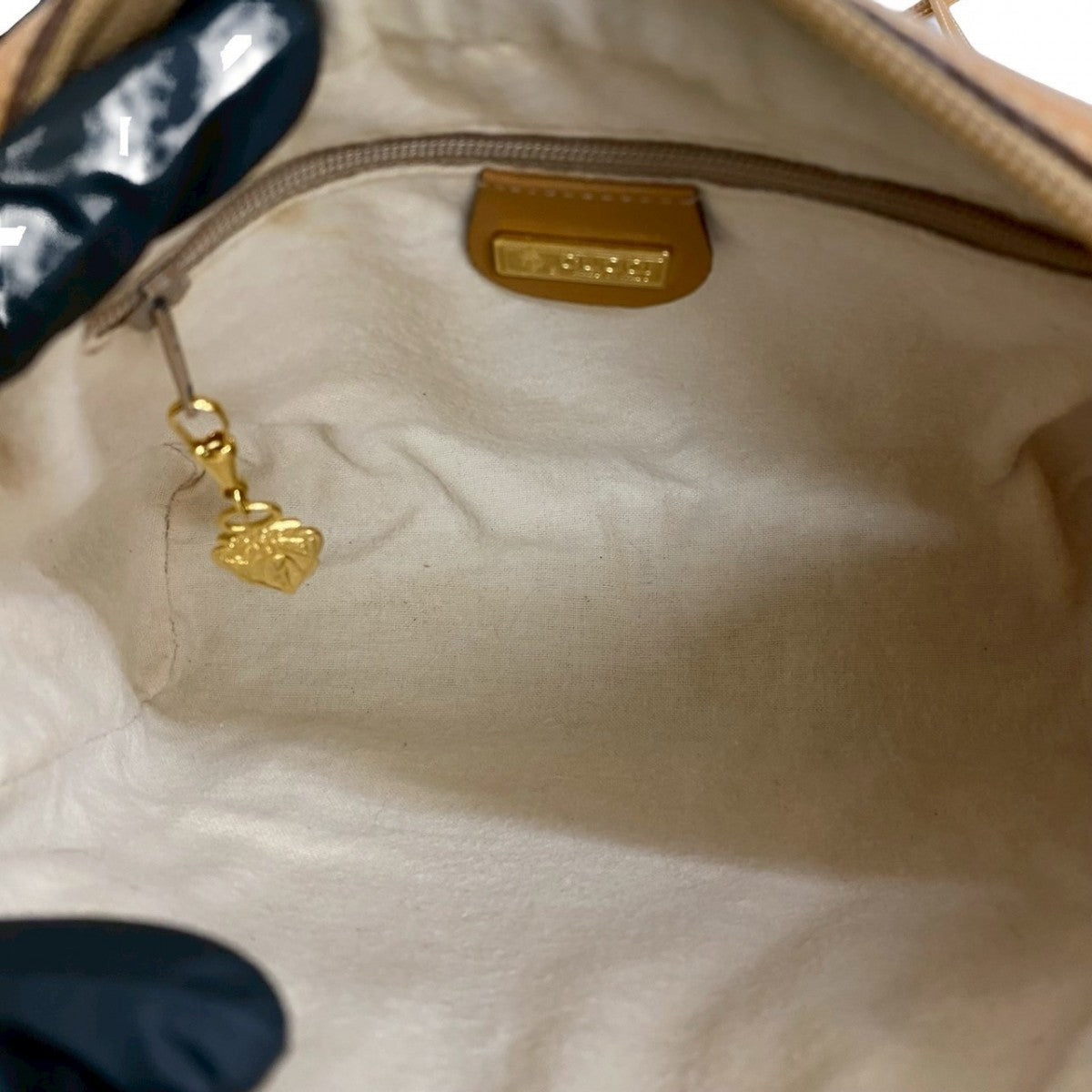GUCCI Shoulder Bag Leather, PVC Brown Micro GG logo Women Used Authentic