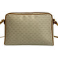GUCCI Shoulder Bag Leather, PVC Brown Micro GG logo Women Used Authentic