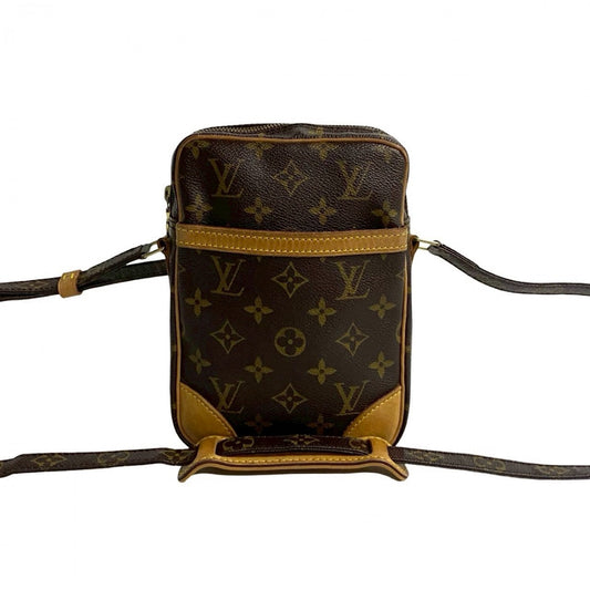 LOUIS VUITTON Shoulder Bag M45266 Leather, PVC Brown Monogram Danube mens(Unisex) Used Authentic