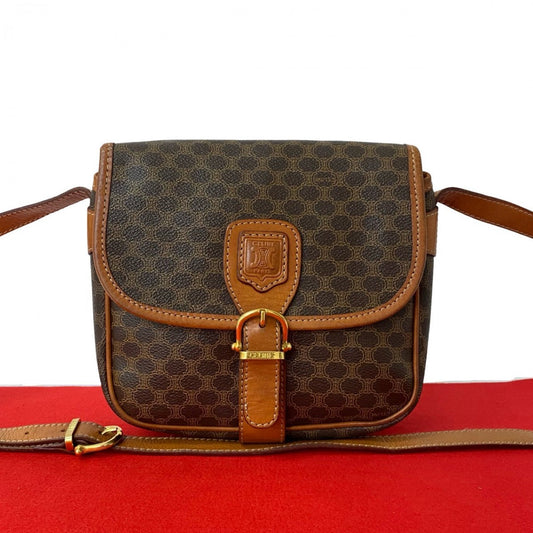 CELINE Shoulder Bag leather Brown