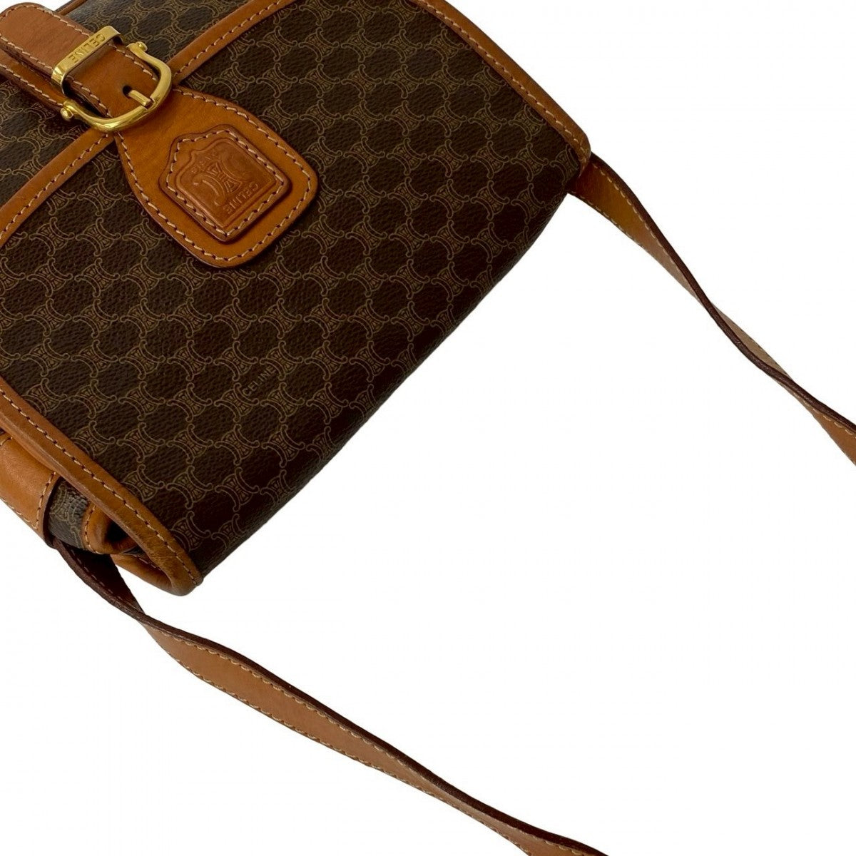 CELINE Shoulder Bag leather Brown