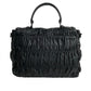 PRADA Shoulder Bag leather black