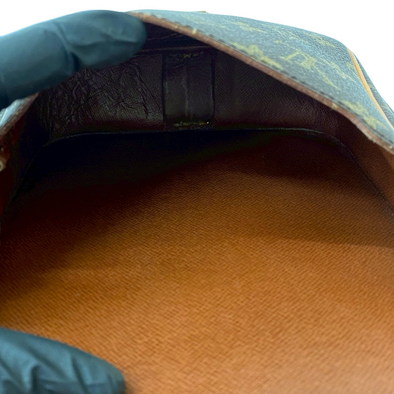 LOUIS VUITTON Shoulder Bag leather Brown Monogram Cartouchiere Mini