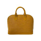 LOUIS VUITTON Handbag leather yellow Epi Alma