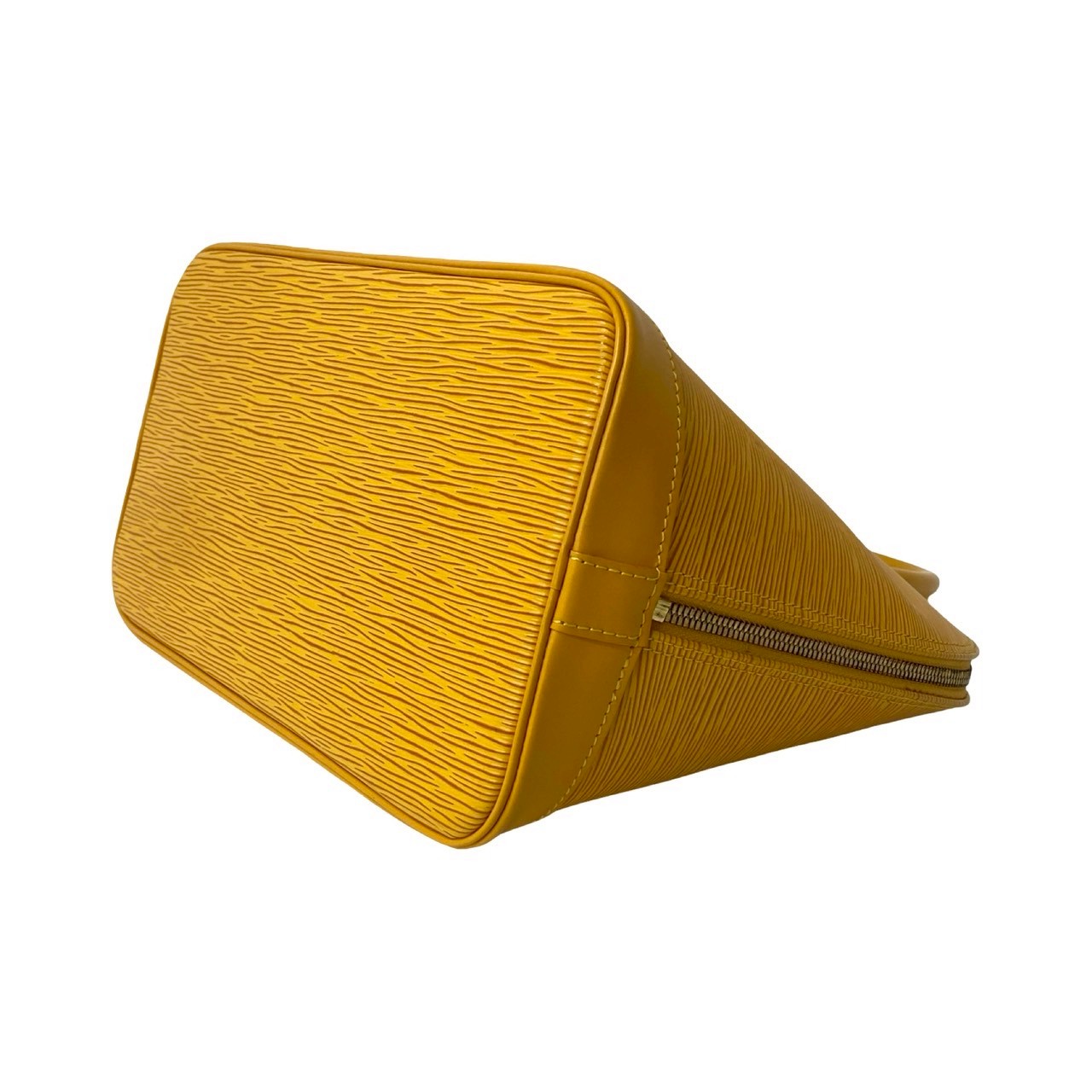 LOUIS VUITTON Handbag leather yellow Epi Alma