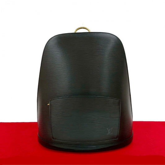 LOUIS VUITTON Backpack leather black Epi Coblanc