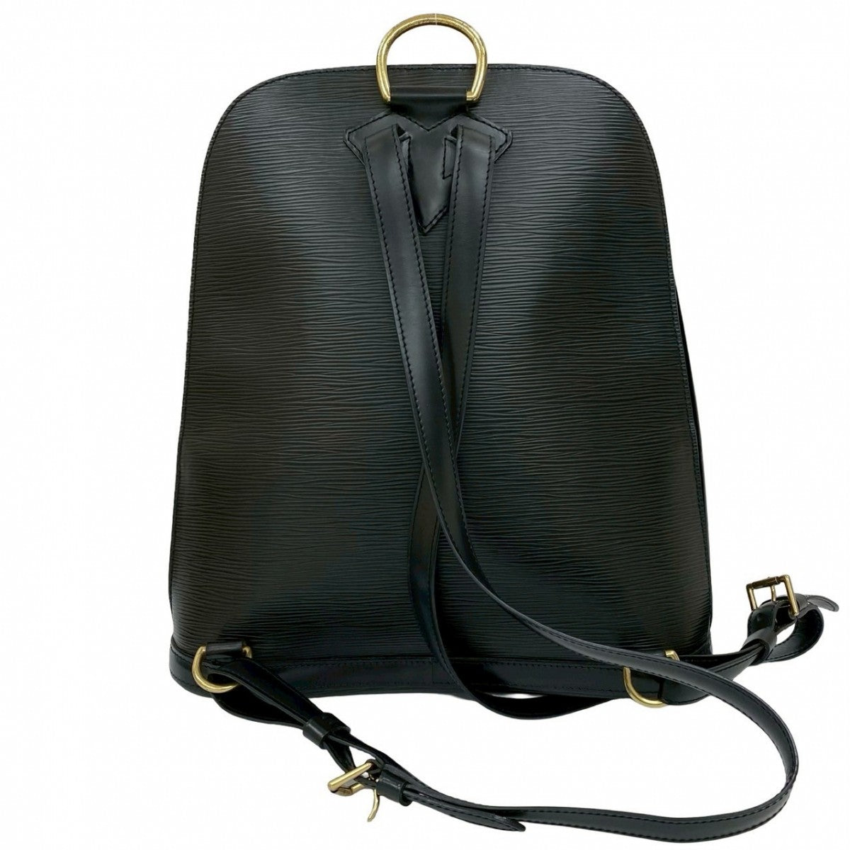LOUIS VUITTON Backpack leather black Epi Coblanc