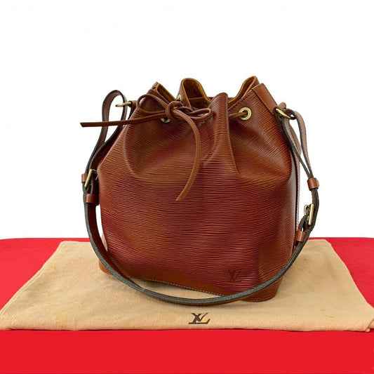 LOUIS VUITTON Shoulder Bag Epi Leather Brown Epi Petit Noe