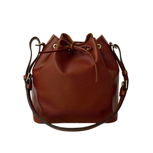 LOUIS VUITTON Shoulder Bag Epi Leather Brown Epi Petit Noe