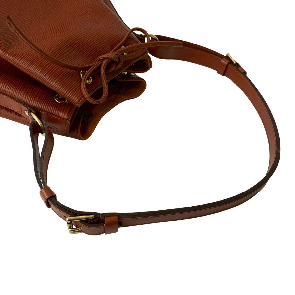 LOUIS VUITTON Shoulder Bag Epi Leather Brown Epi Petit Noe