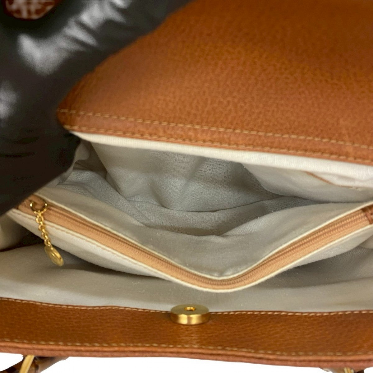 GUCCI Handbag leather Brown Bamboo