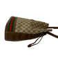 GUCCI Shoulder Bag Leather, PVC Brown GG logo Women Used Authentic