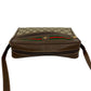 GUCCI Shoulder Bag Leather, PVC Brown GG logo Pattern Sherry line Women Used Authentic
