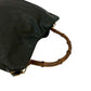 GUCCI Shoulder Bag leather black Bamboo Women Used Authentic