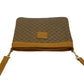 GUCCI Shoulder Bag Leather, PVC Brown Micro GG logo Women Used Authentic