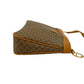 GUCCI Shoulder Bag Leather, PVC Brown Micro GG logo Women Used Authentic