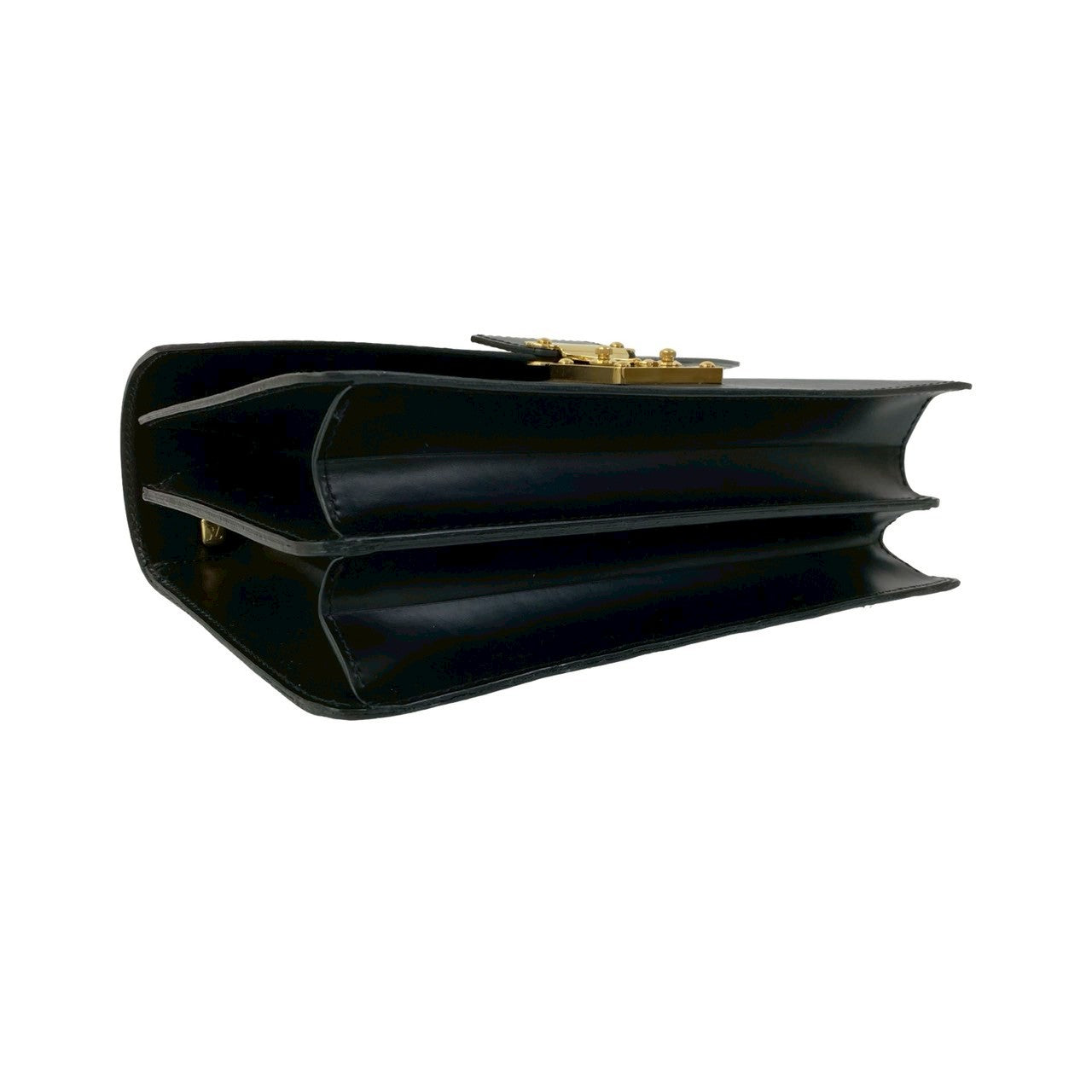 LOUIS VUITTON Handbag leather black Epi Concorde