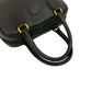GUCCI Handbag leather black GG logo Women Used Authentic