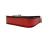 PRADA Shoulder Bag leather Red logo Metal Women Used Authentic
