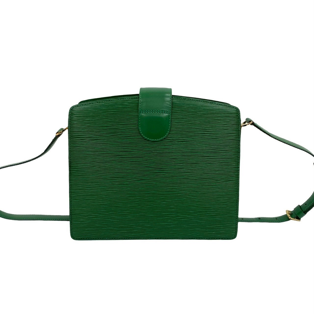 LOUIS VUITTON Shoulder Bag leather green Epi Capuchin