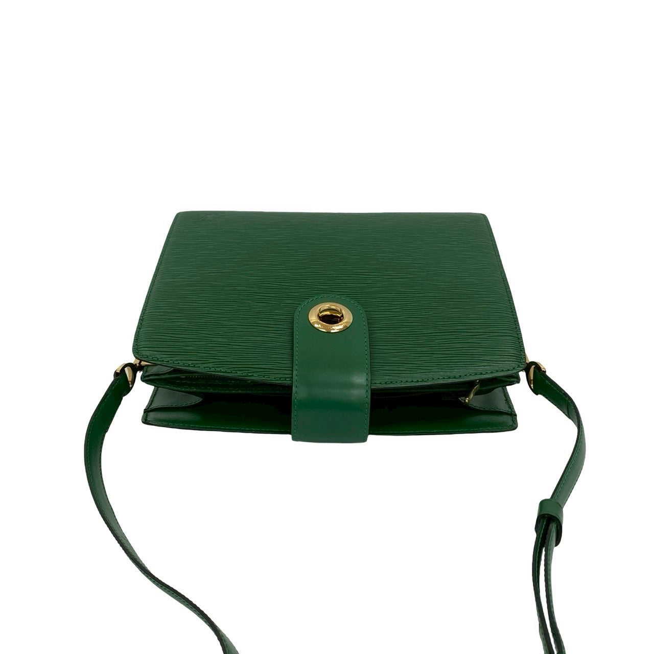 LOUIS VUITTON Shoulder Bag leather green Epi Capuchin