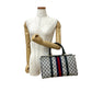 GUCCI Handbag leather Navy Sherry line