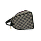 GUCCI Handbag leather Navy Sherry line