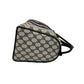 GUCCI Handbag leather Navy Sherry line