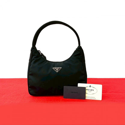 PRADA Handbag Nylon black
