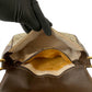GUCCI Shoulder Bag Leather, PVC Brown GG logo Metal Sherry line Women Used Authentic