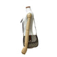 GUCCI Shoulder Bag Leather, PVC Brown GG logo Metal Sherry line Women Used Authentic