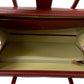 LOEWE Handbag leather wine-red Anagram logo Women Used Authentic