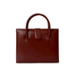 LOEWE Handbag leather wine-red Anagram logo Women Used Authentic