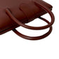 LOEWE Handbag leather wine-red Anagram logo Women Used Authentic