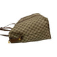 GUCCI Boston Duffel bag Leather, PVC Brown GG logo Metal Women Used Authentic