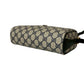 GUCCI Shoulder Bag leather Navy Sherry line