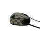GUCCI Shoulder Bag Leather, PVC Navy GG logo Metal Sherry line Women Used Authentic