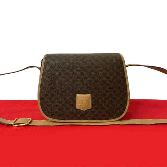 CELINE Shoulder Bag leather Brown