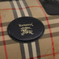 Burberrys Nova Check Boston Bag Canvas Brown Gold