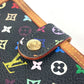 LOUIS VUITTON Folded wallet M92988 Monogram multicolor canvas black Monogram multicolor Porto Monevier Vienova Women Used Authentic