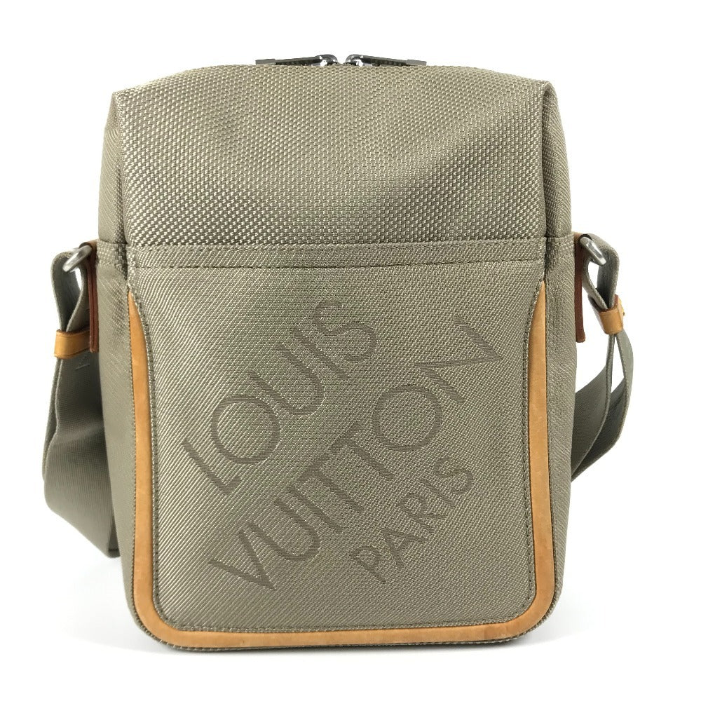LOUIS VUITTON Shoulder Bag M93041 Damier Jean Canvas gray Monogram Geant Sitadan unisex(Unisex) Used Authentic
