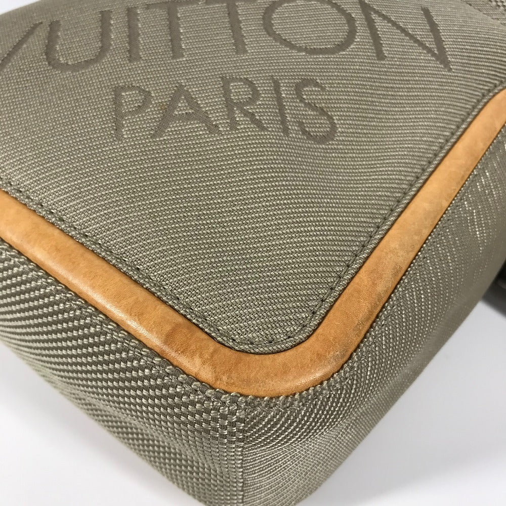 LOUIS VUITTON Shoulder Bag M93041 Damier Jean Canvas gray Monogram Geant Sitadan unisex(Unisex) Used Authentic