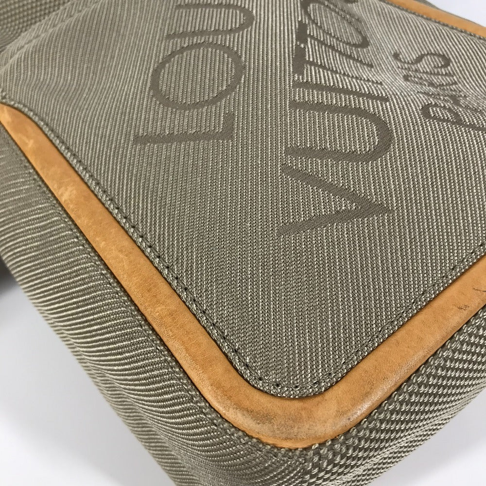 LOUIS VUITTON Shoulder Bag M93041 Damier Jean Canvas gray Monogram Geant Sitadan unisex(Unisex) Used Authentic