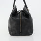 CHANEL Handbag Caviar Skin Black Silver CC