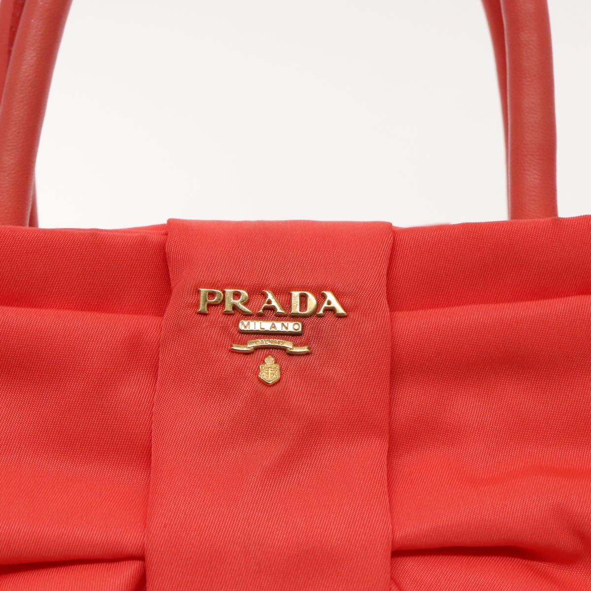 PRADA Hand Bag Nylon Sunset Gold