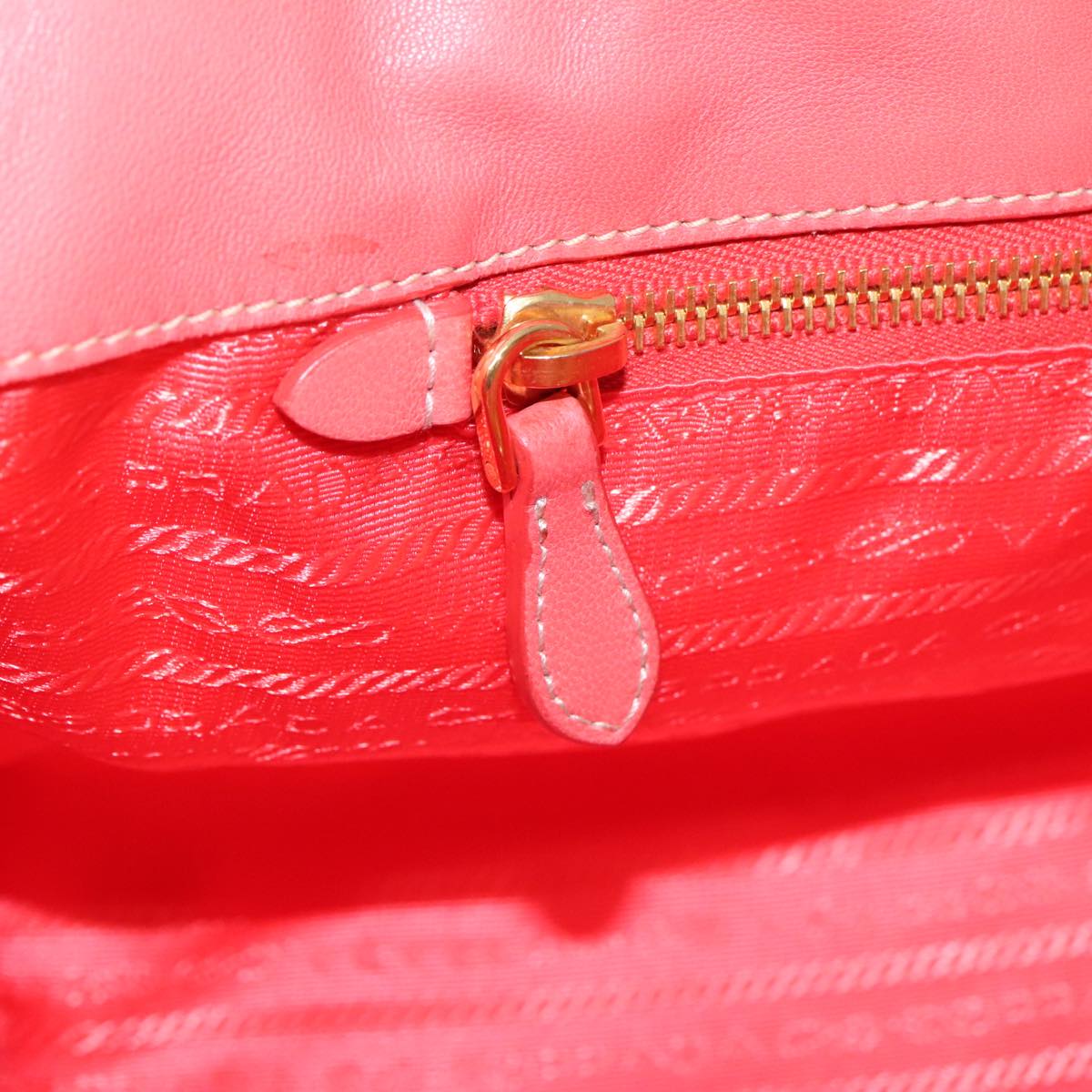 PRADA Hand Bag Nylon Sunset Gold