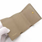 SAINT LAURENT Tri-fold wallet leather beige YSL Line Origami Tiny Wallet