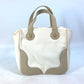 CHANEL Tote Bag canvas beige Shoulder CC COCO Mark Marshmallow Women Used Authentic